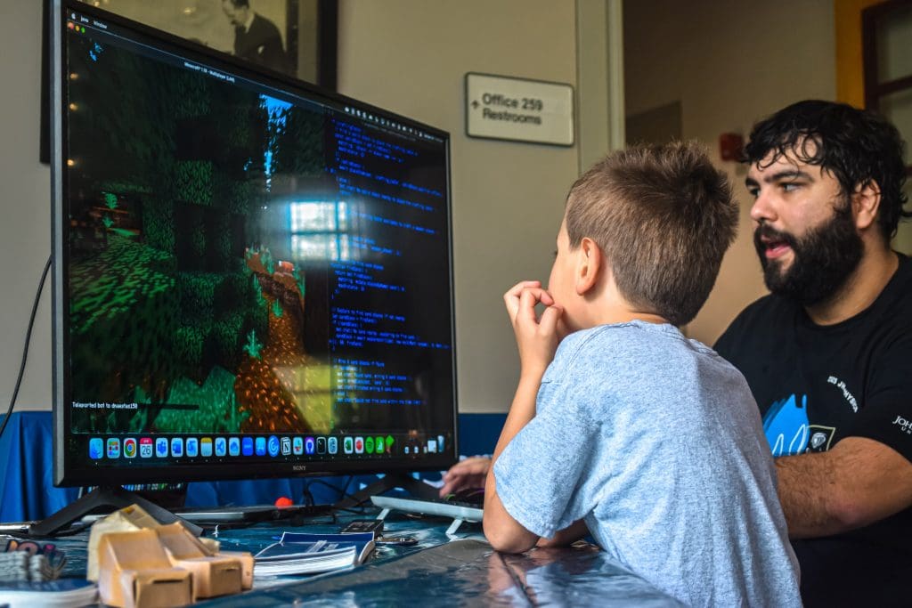 teaching minecraft code